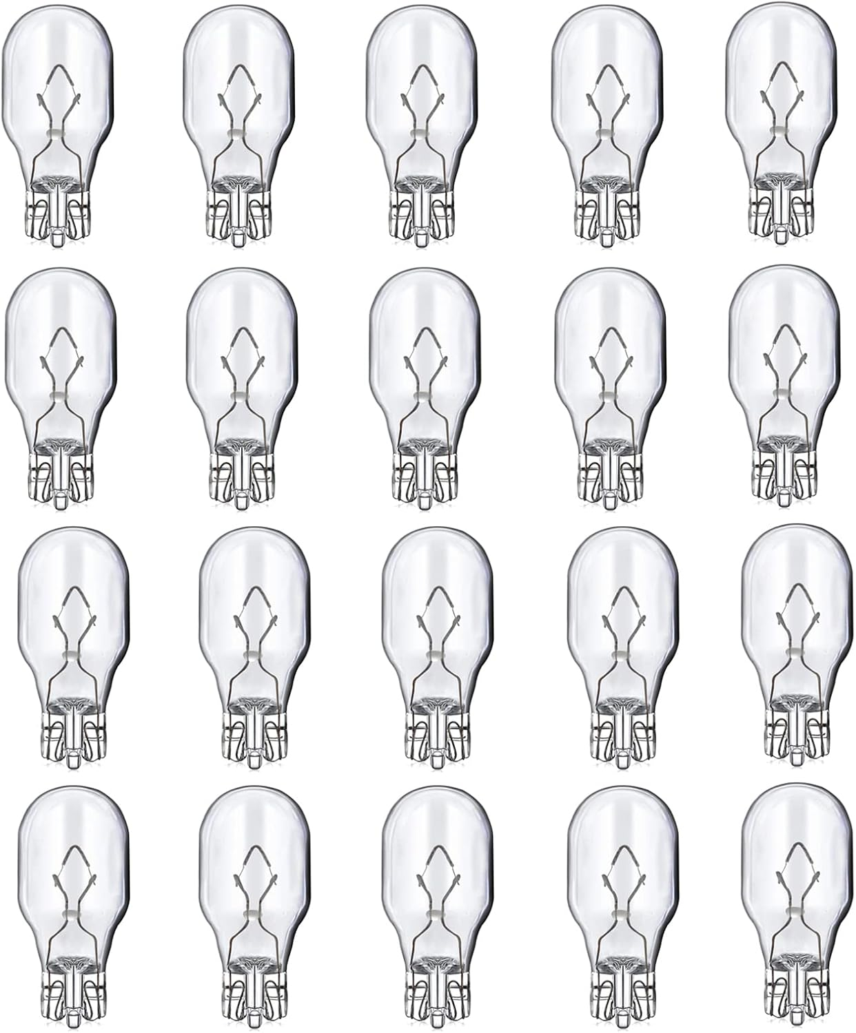 Kscjdg 18W 12V T5 Light Bulb Replacement Landscape Light Bulbs -Wedge Base Lights Bulb -Malibu Lights Bulbs -Low Voltage Landscaping Light Bulbs - 20 Pack (18W)