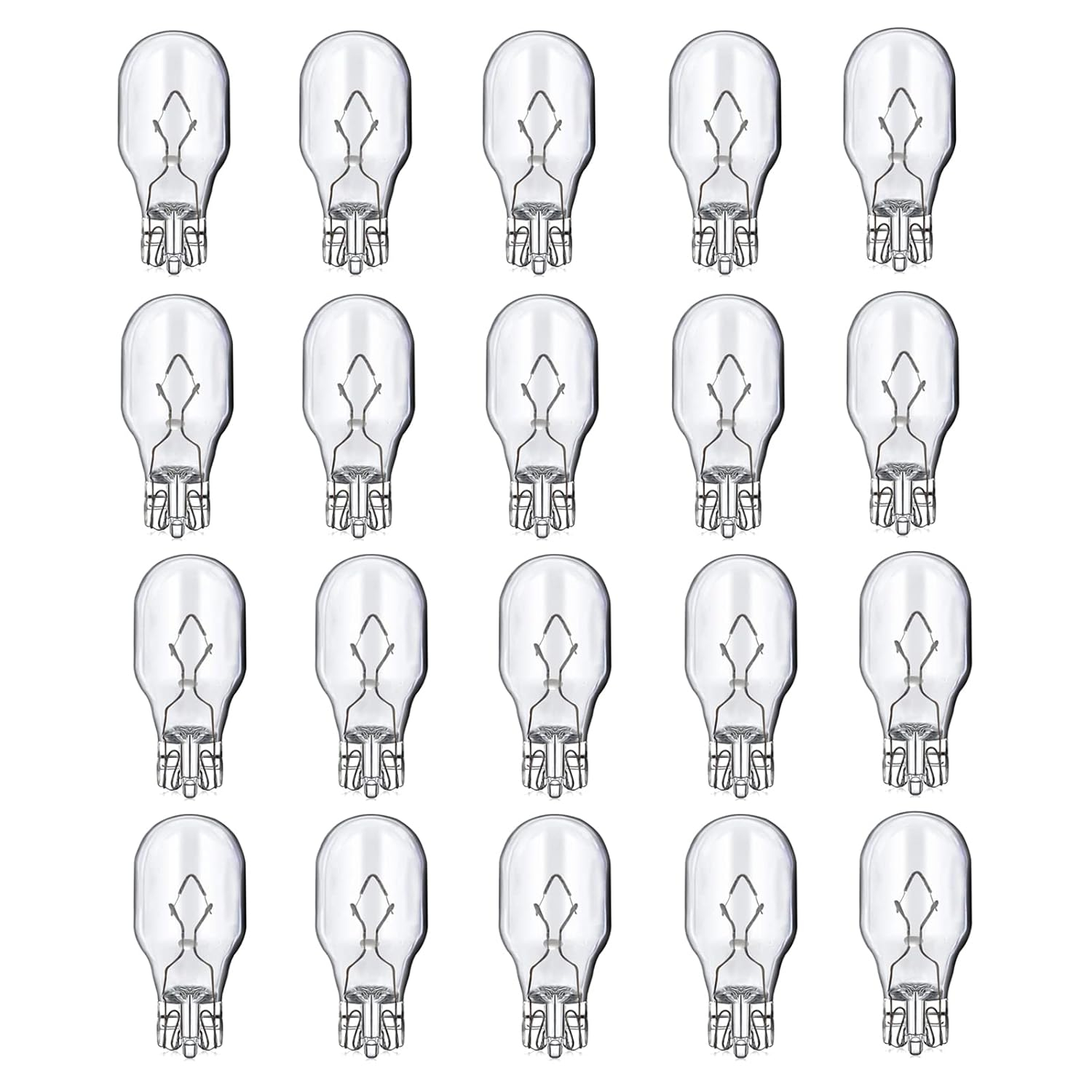 Kscjdg 18W 12V T5 Light Bulb Replacement Landscape Light Bulbs -Wedge Base Lights Bulb -Malibu Lights Bulbs -Low Voltage Landscaping Light Bulbs - 20 Pack (18W)