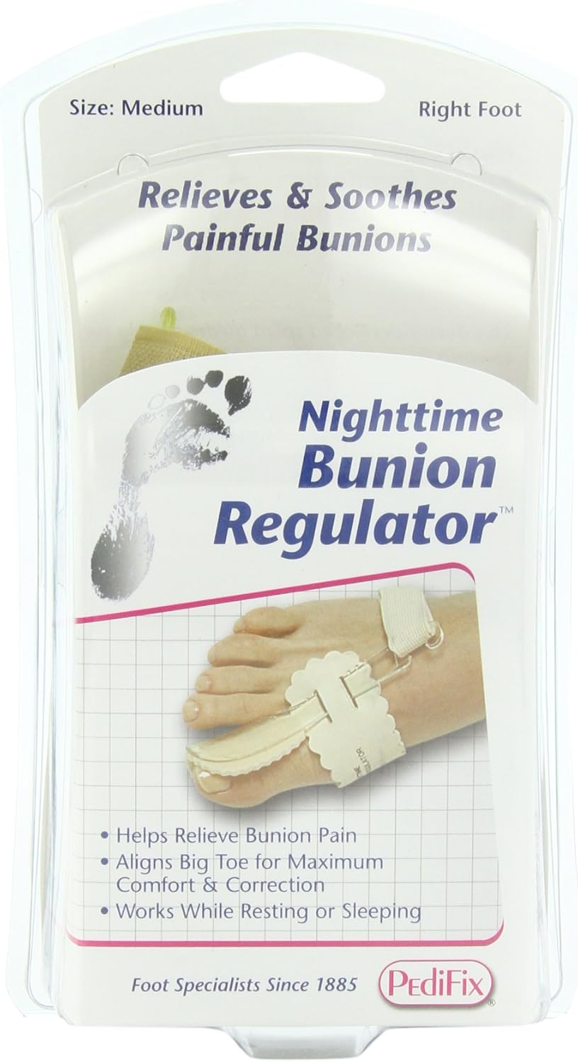 PediFix Nighttime Bunion Regulator, Right Foot, Medium