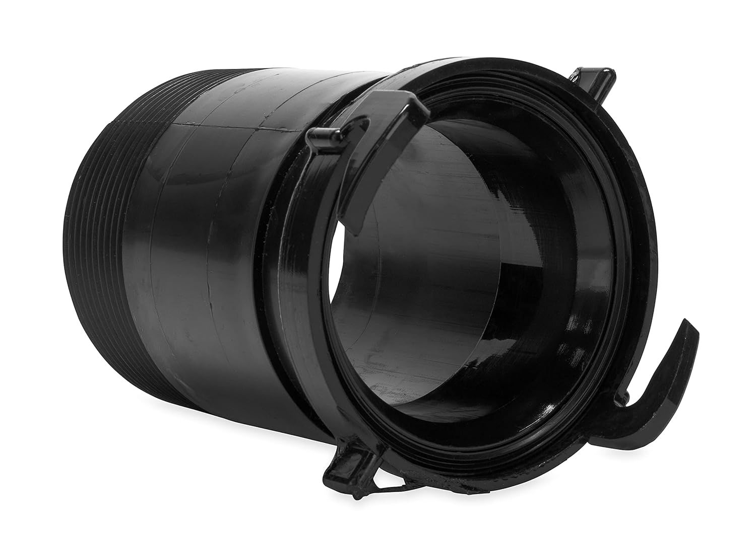 Camco Camper/RV Sewer Fitting Adapter | Straight Fitting & Bayonet Fitting | Simple Camper Sewer Hose Hookup | Black (39422)
