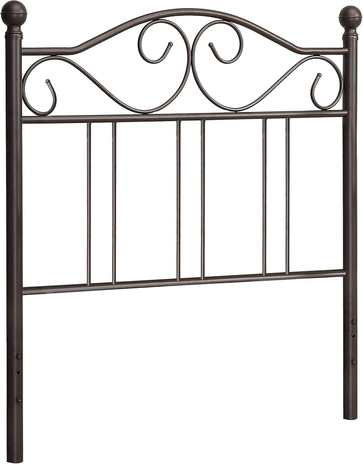 Scroll Twin Headboard Dark Bronze