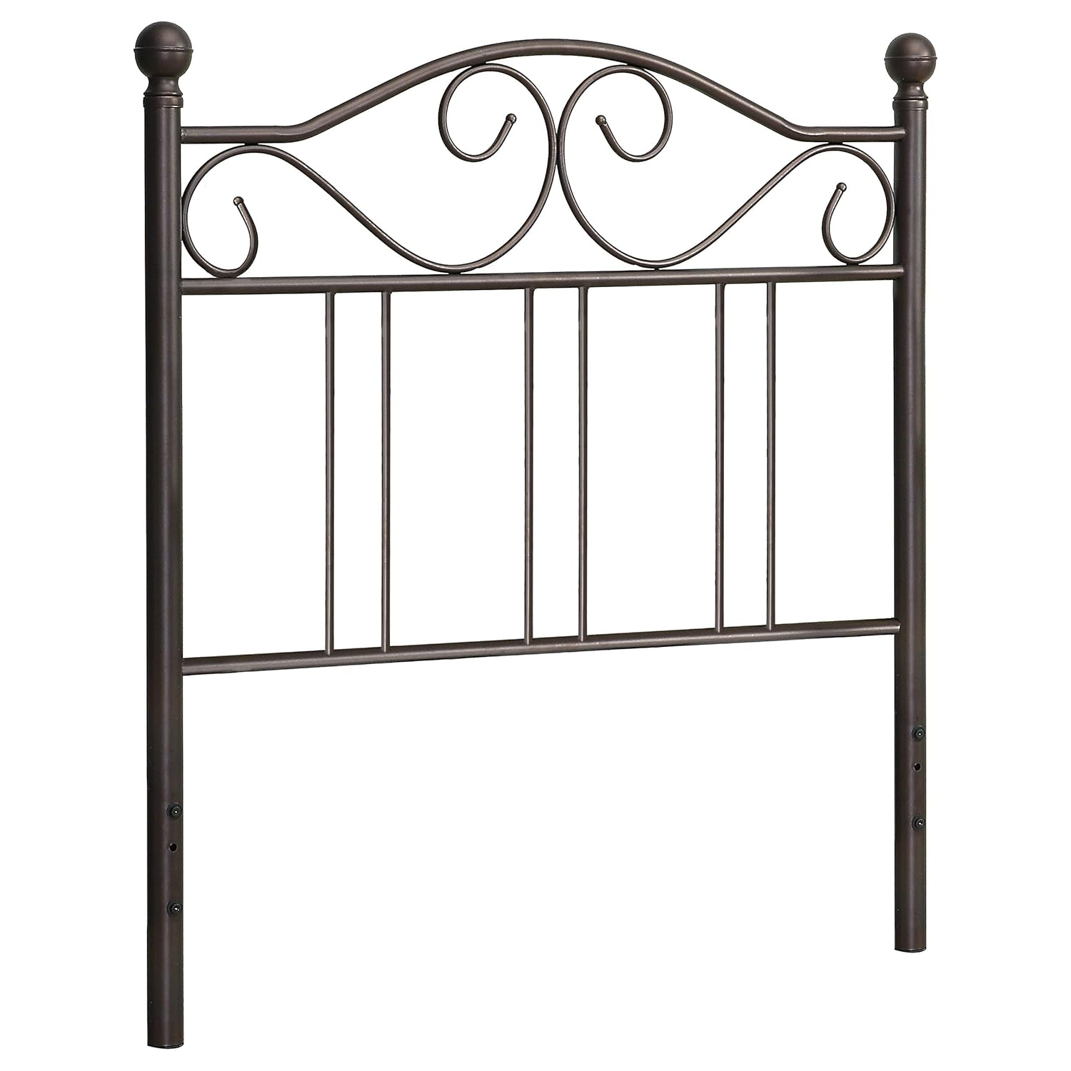 Scroll Twin Headboard Dark Bronze