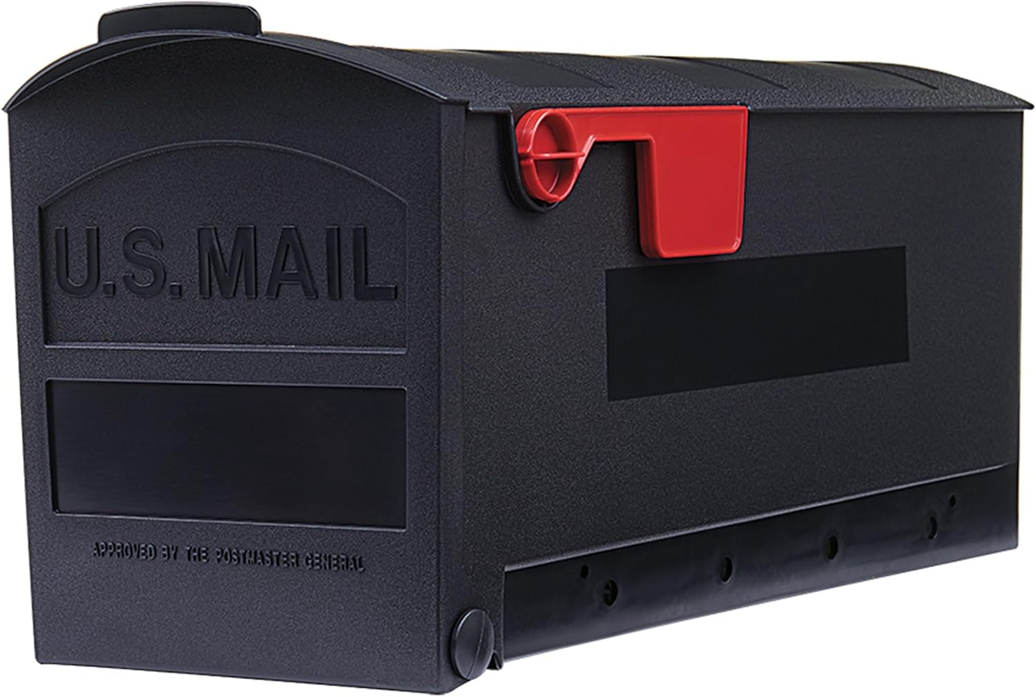 Architectural Mailboxes Patriot Plastic, Medium, Post-Mount Mailbox in Black