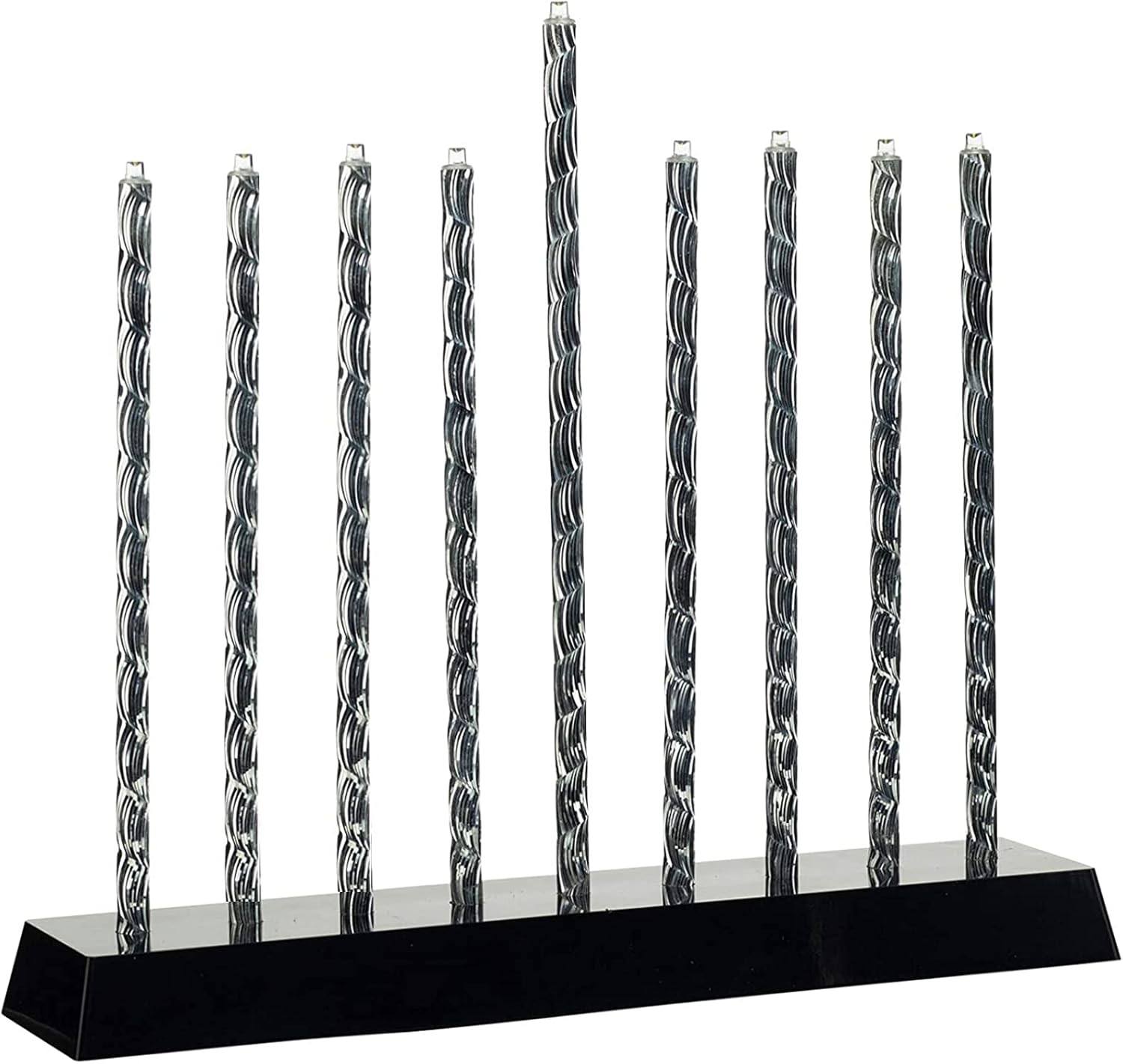 Rite Lite Diamond Cut LED Electric Menorah Hanukkah Menorah with Sequential Lighting, Chasing & Blinking Lights Elegant & Modern Chanukah Gifts Decor Jewish Holiday Party Favors Decorations
