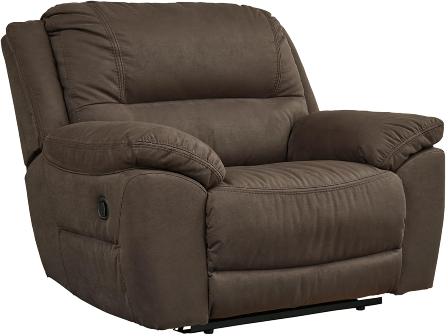 Ashley Furniture Next-Gen Gaucho Zero Wall Faux Leather Recliner in Brown