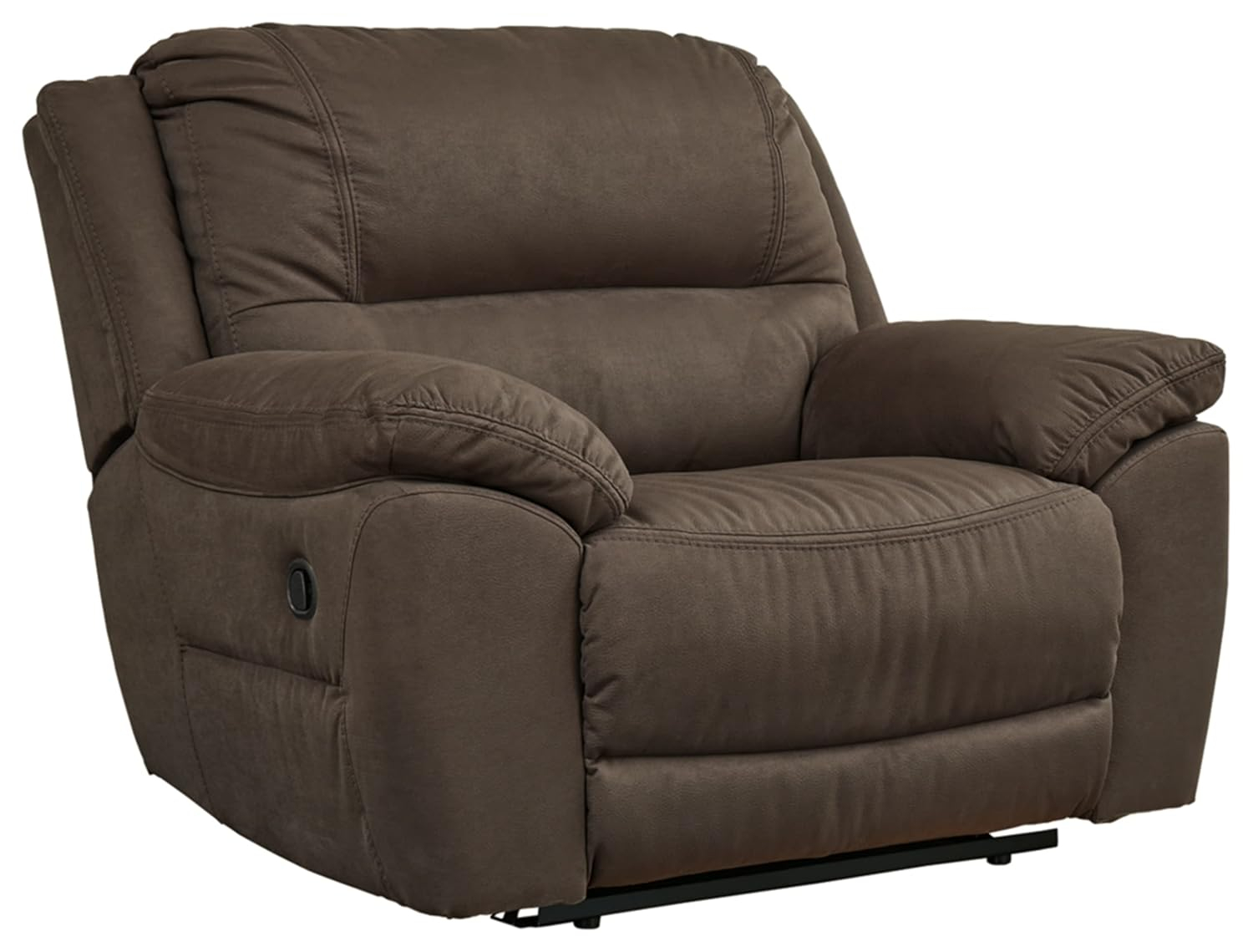 Ashley Furniture Next-Gen Gaucho Zero Wall Faux Leather Recliner in Brown