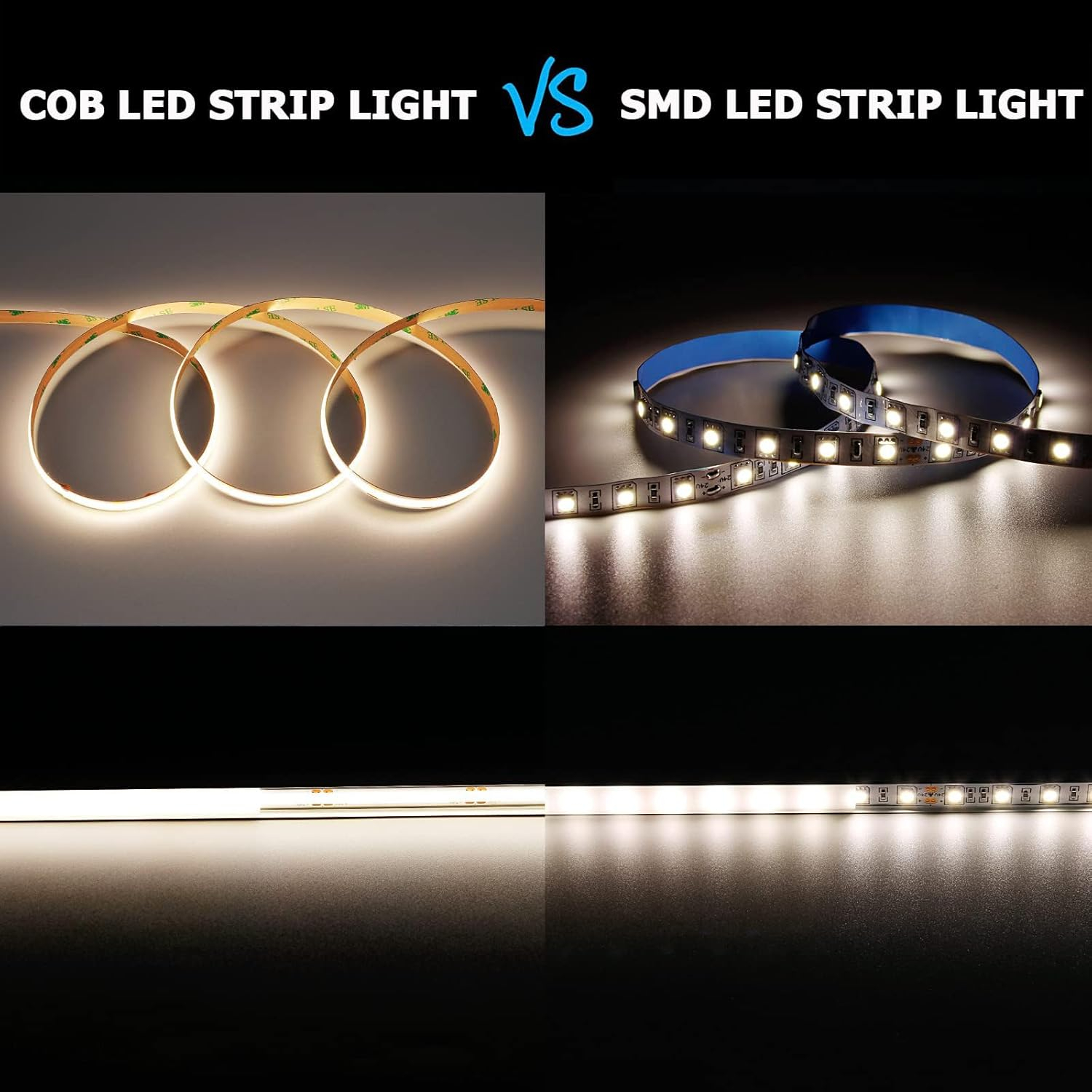 10M/32.8ft 24V COB LED Strip Light Waterproof IP65 Natural White 4000K Uniform Glow 3840LEDs CRI 93+ Flexible LED Tape Lights for DIY Cabinet Bedroom Kitchen Home Decor(No Power Supply)