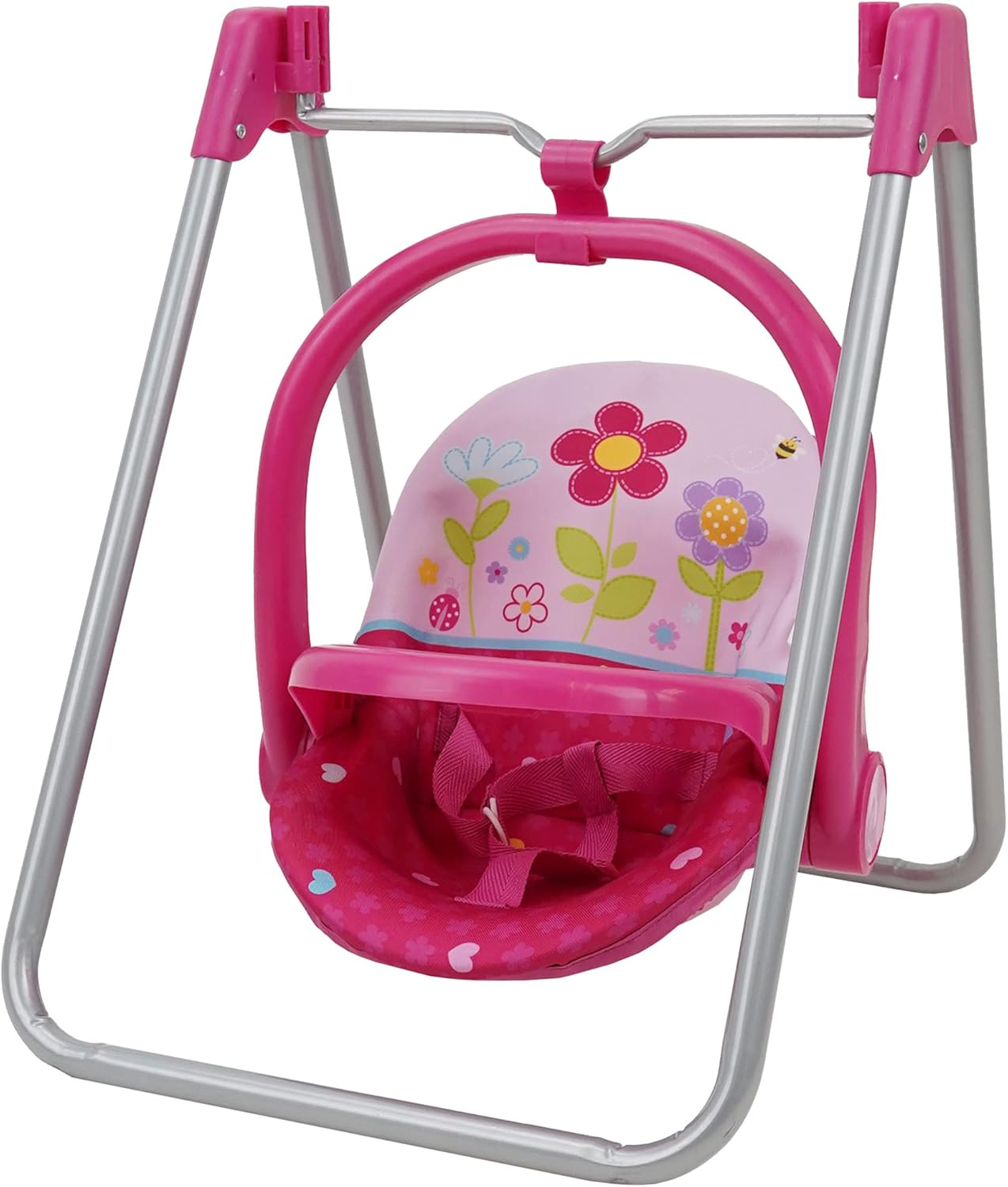509: Garden Doll 3-in-1 Feed n Swing Combo Play Set - Kids Pretend Play, Converts to Highchair, Swing, & Carrier, Ages 3+
