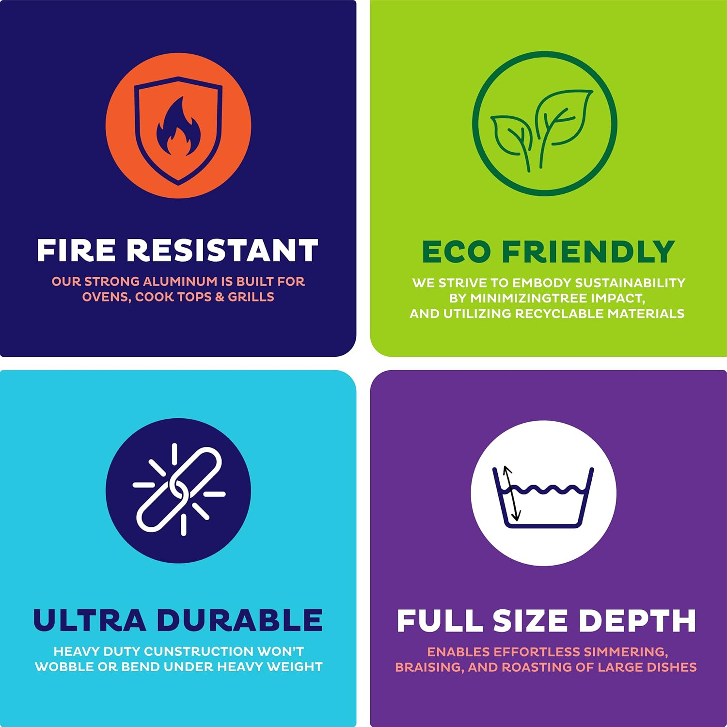 Aluminum Pans 9x13 Disposable Aluminum Foil Pans [30-Pack] Large Baking Pan Trays - Heavy Duty Tin Tray Half Size Chafing Dishes. Food Containers for Roasting, Cooking, Heating or Steam Table