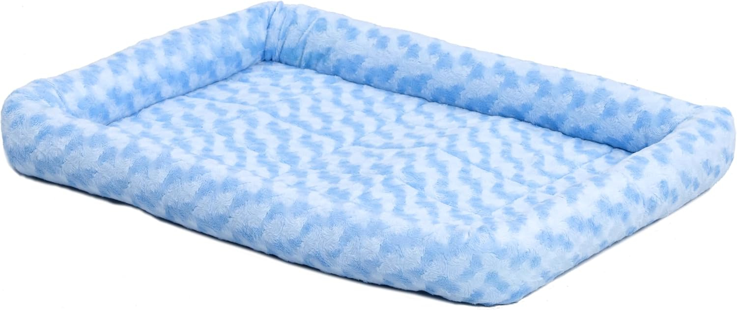 QuietTime Pet Bed & Dog Crate Mat, Powder Blue, 24"