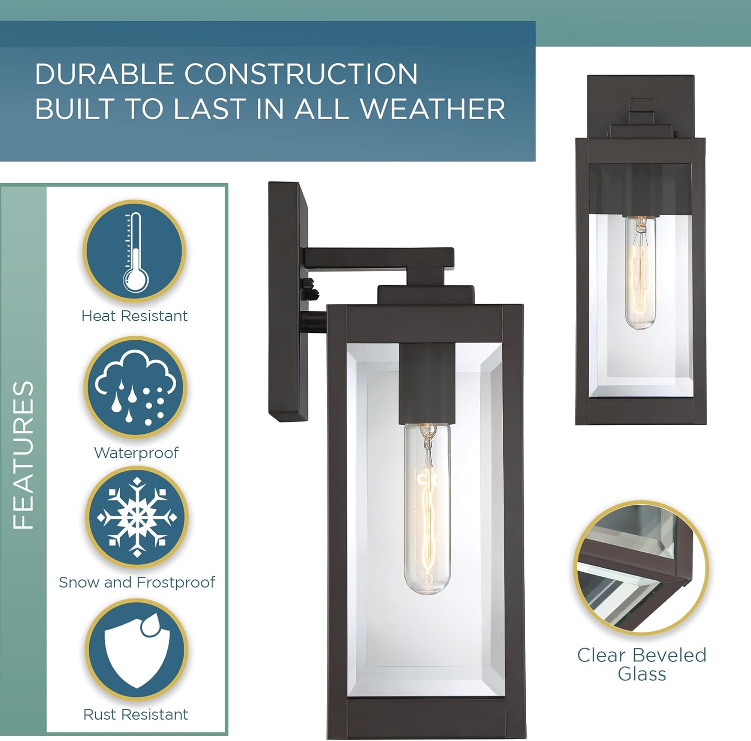 Quoizel WVR8405WT Westover 1 Light 14 inch Western Bronze Outdoor Wall Lantern