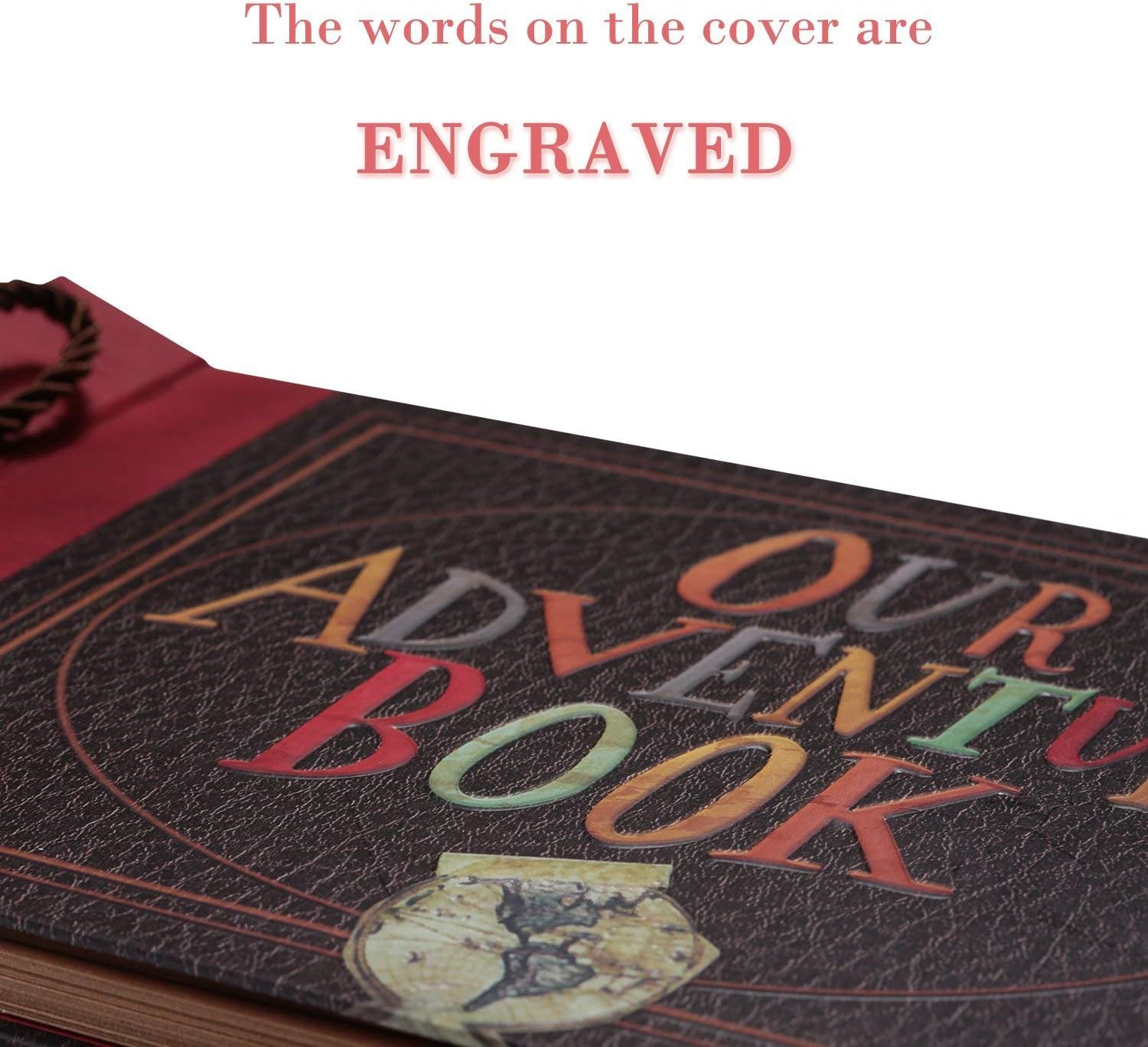 Handcrafted Retro Leather-Bound Scrapbook with Canvas Cover