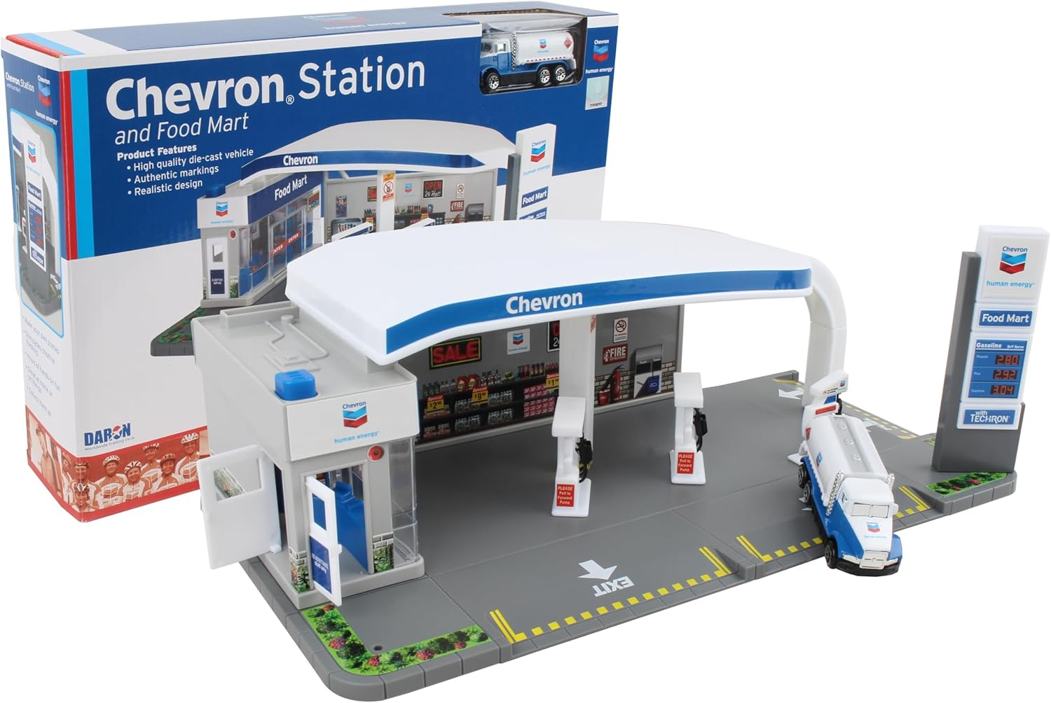 Daron Chevron Gas Station Playset