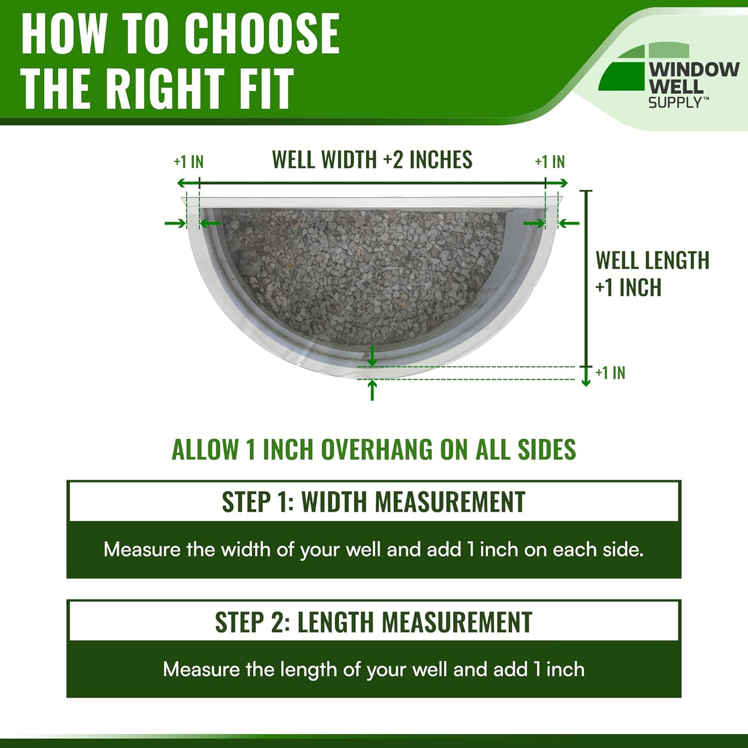 Clear Heavy-Duty Polycarbonate Window Well Cover with Aluminum Bracing