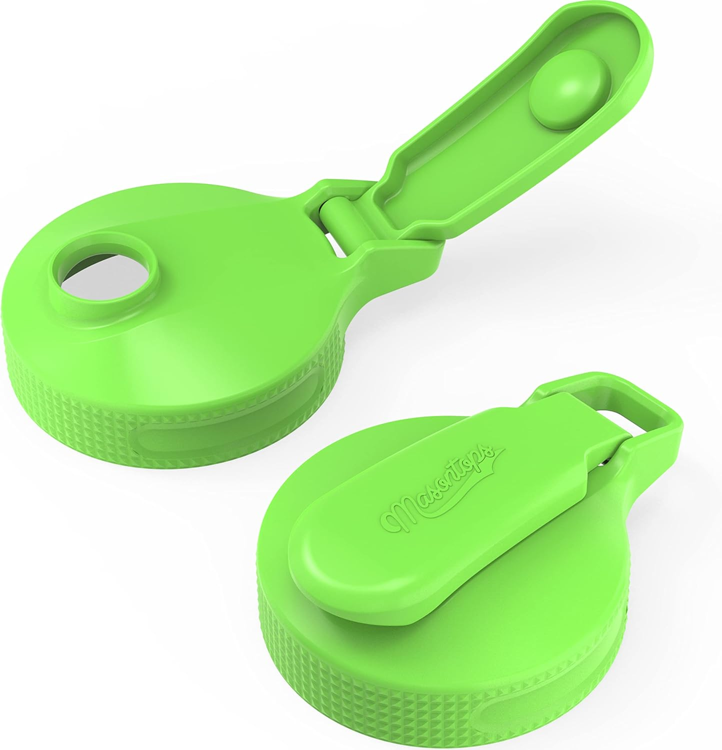 Masontops Multi Top - 2PK - Small Mouth Mason Jar Lids with Pour Spout and Flip Cap – Sip, Pour, Store & More - Jar Not Included