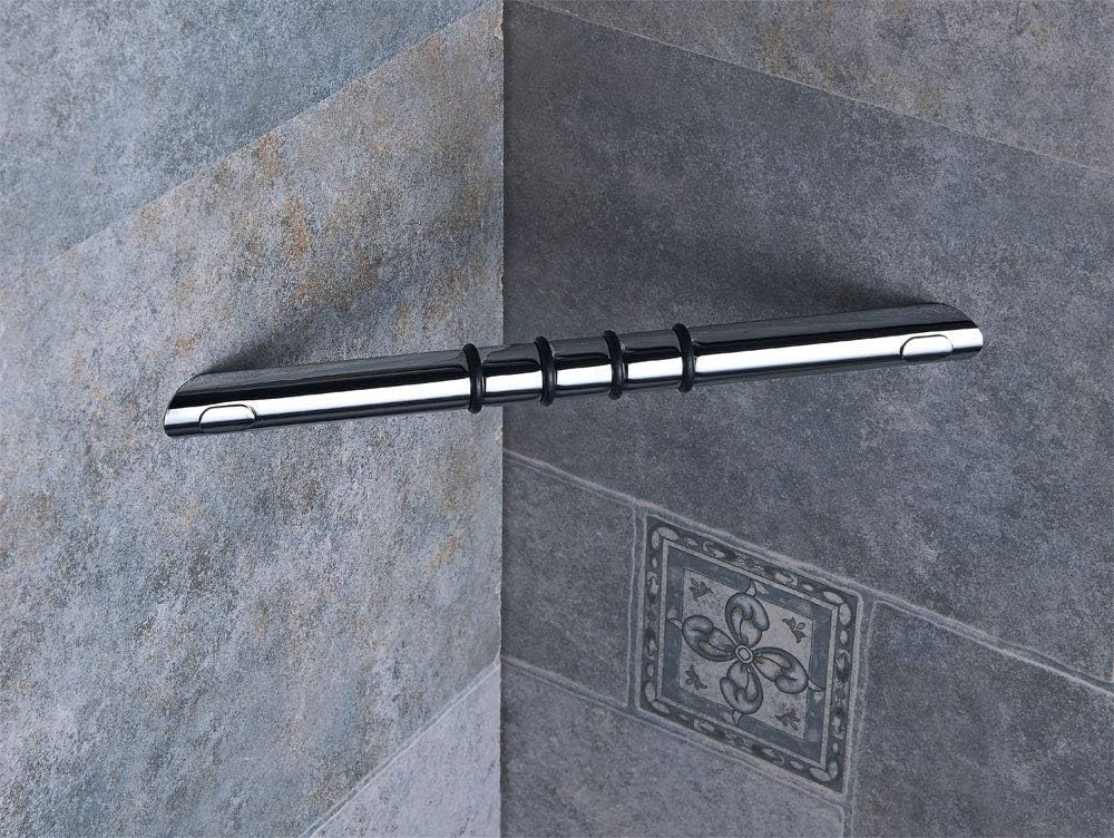 Shower Foot Rest,Chrome Shower Foot Rest for Shaving Legs,Wall Mounted Corner Shower Foot Stool,Heavy Duty Brass Bar Bathroom Step Foot Ledge Polished Chrome