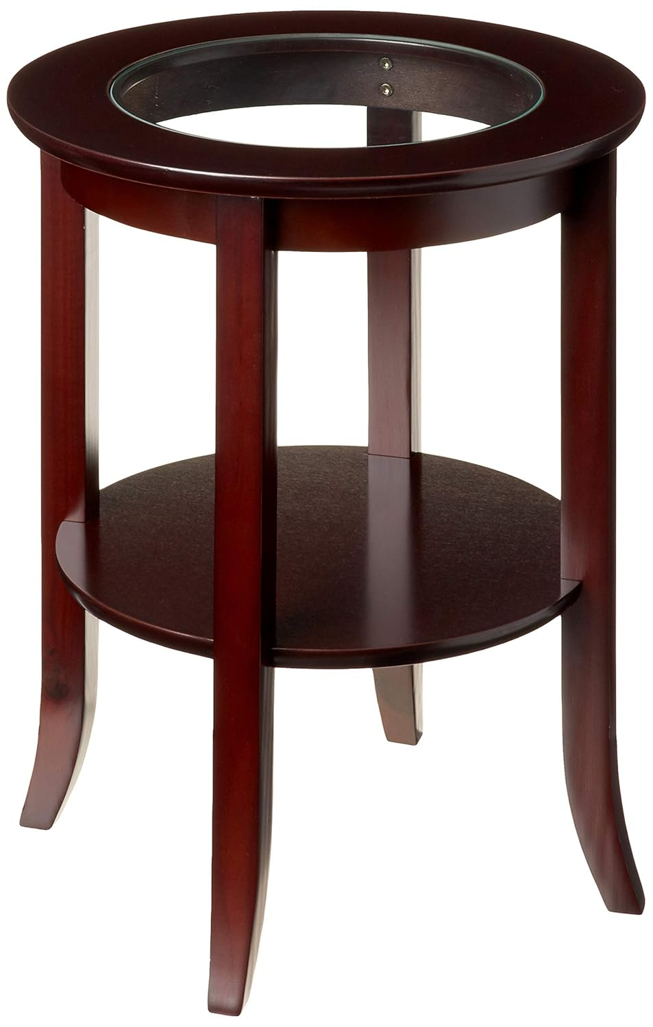 Home Craft Round Side/Accent Table, Espresso