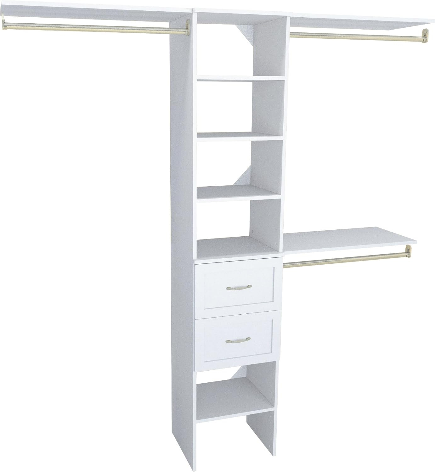 Closetmaid Ss16-Cos2dr Suitesymphony 6 To 9 Foot Wide Closet System Kit - White