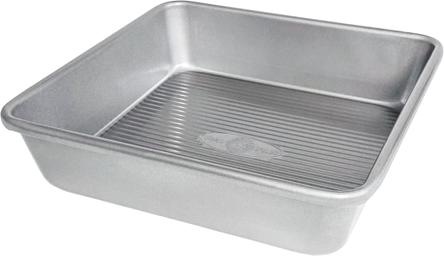 USA Pan Bakeware Seamless Nonstick 8 Inch Square Cake Pan, Aluminized Steel