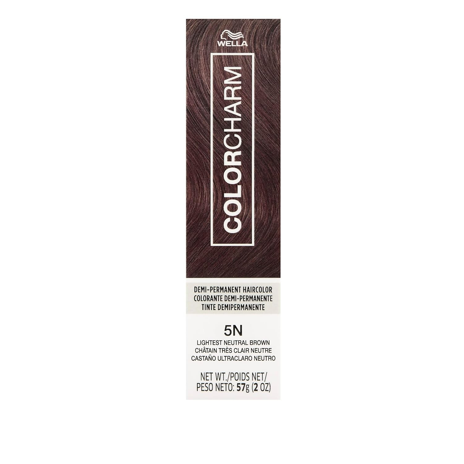 Wella Color Charm Gloss & Refresh Demi-Permanent Cream Hair Color - 5N - Lightest Neutral Brown