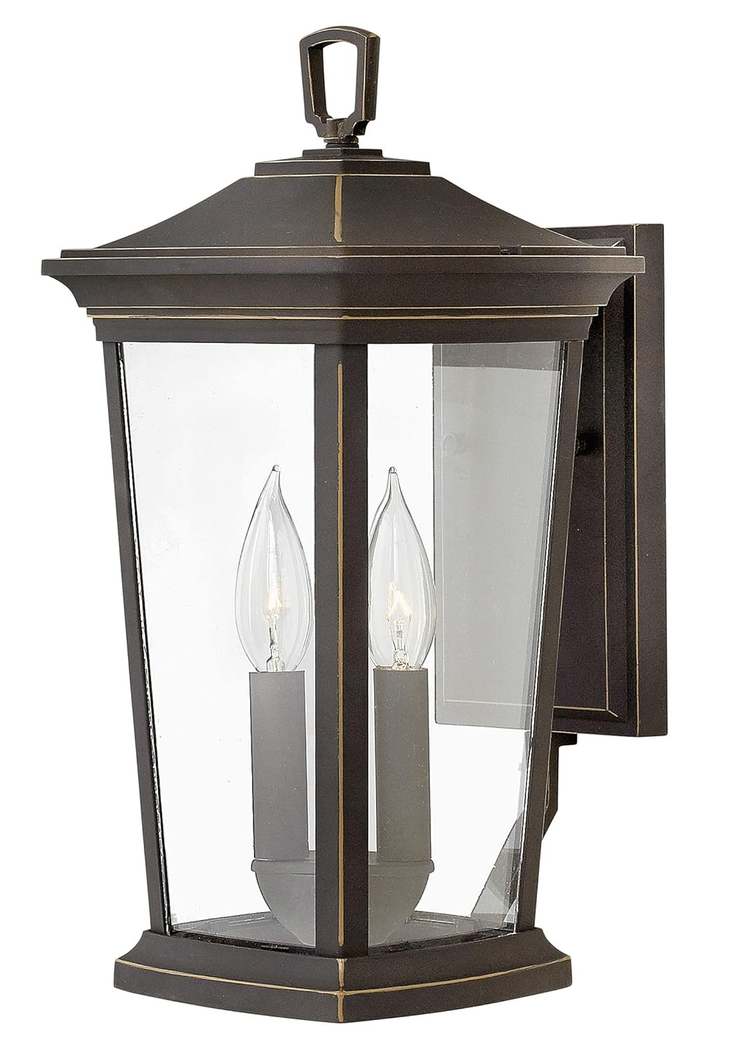 Oil Rubbed Bronze Outdoor Wall Lantern with Clear Glass
