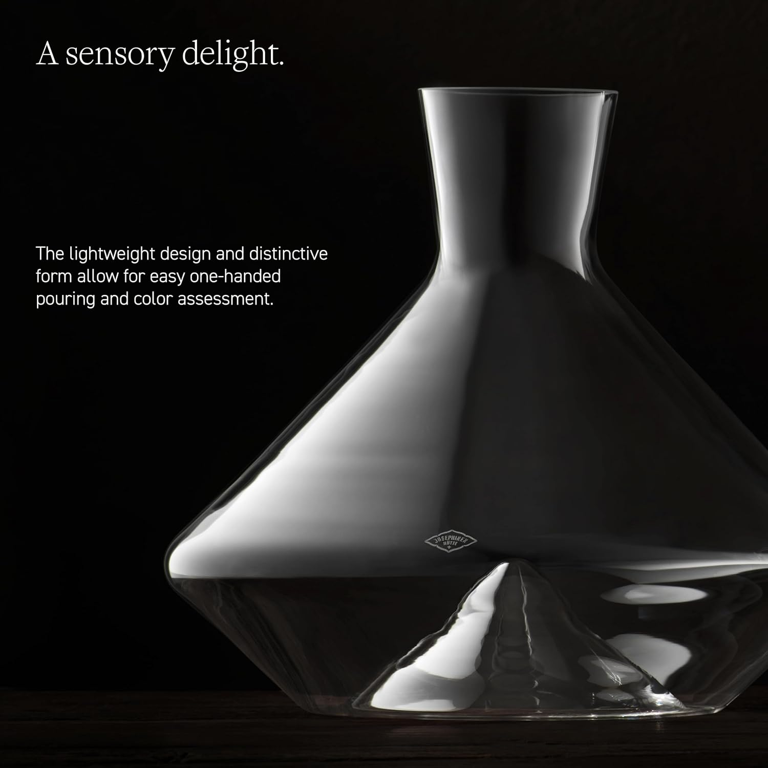 Handblown Clear Glass Magnum Wine Decanter