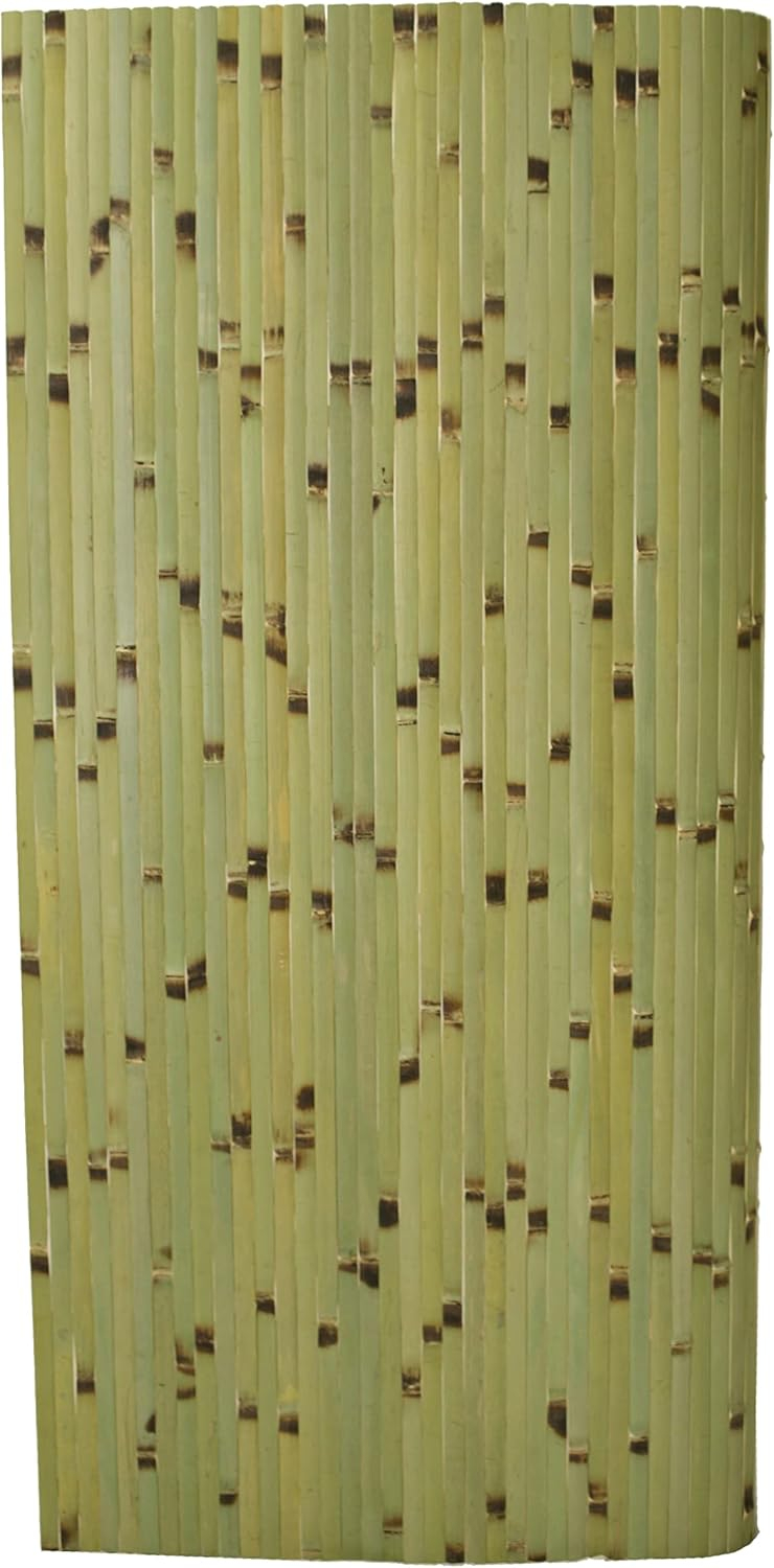 Forever Bamboo Wainscoting Wall Panel for Interior Decoration Bamboo Wall Panel Dark Green Burnt 48 in H x 96 in L