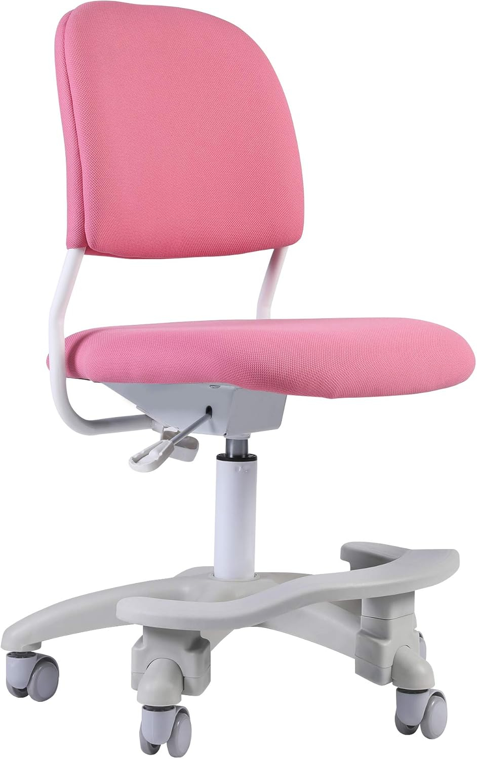 Ergonomic Kids Desk Chair, Child's Children Student Study Office Computer Chair, Adjustable Height and Seat Depth, W/Slipcovers, Detachable Footrest and Lumbar Support (Pink, W/Chair Slipcovers)