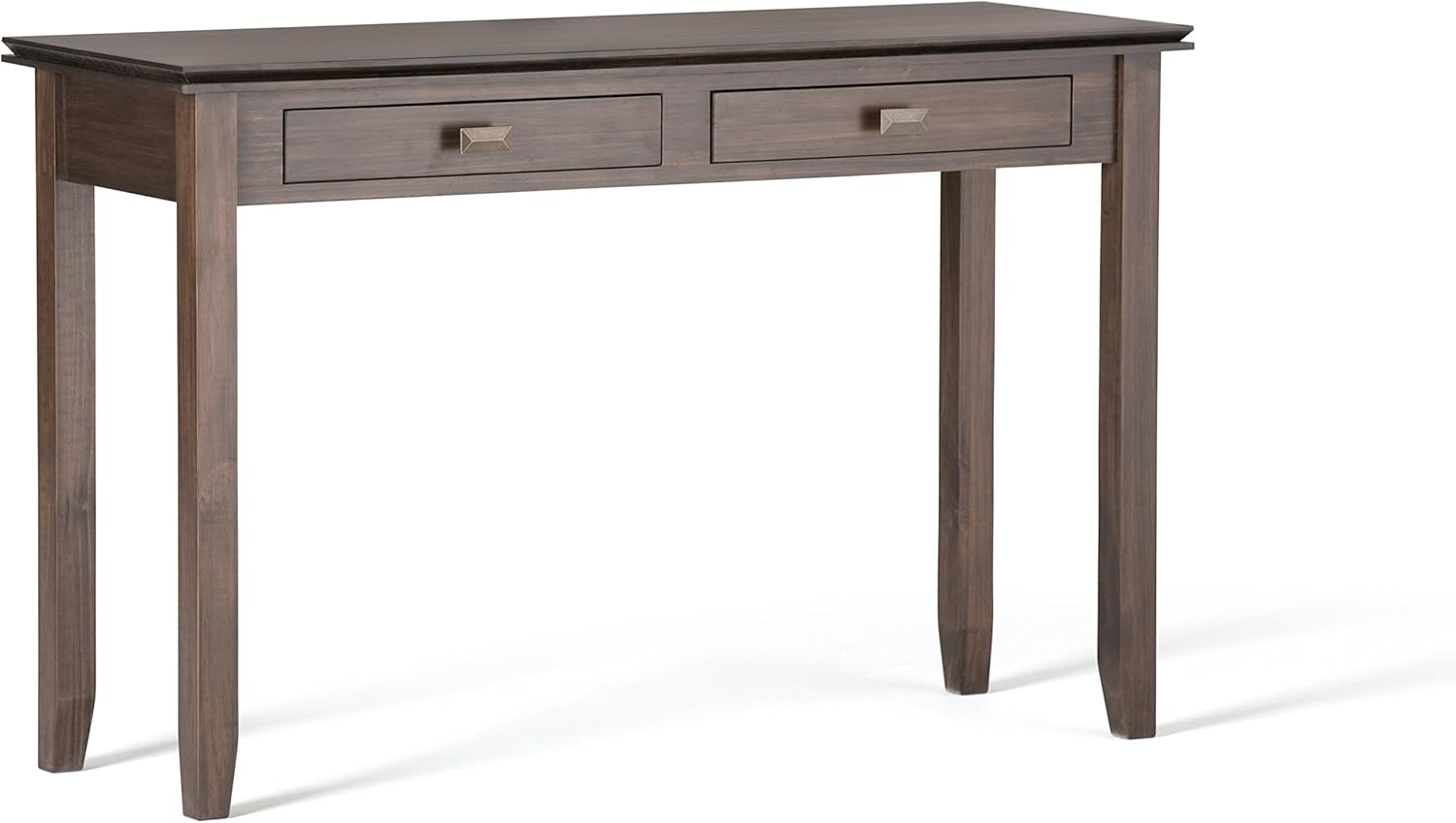 Simpli Home Artisan Wood 46" Transitional Console Sofa Table in Natural Brown