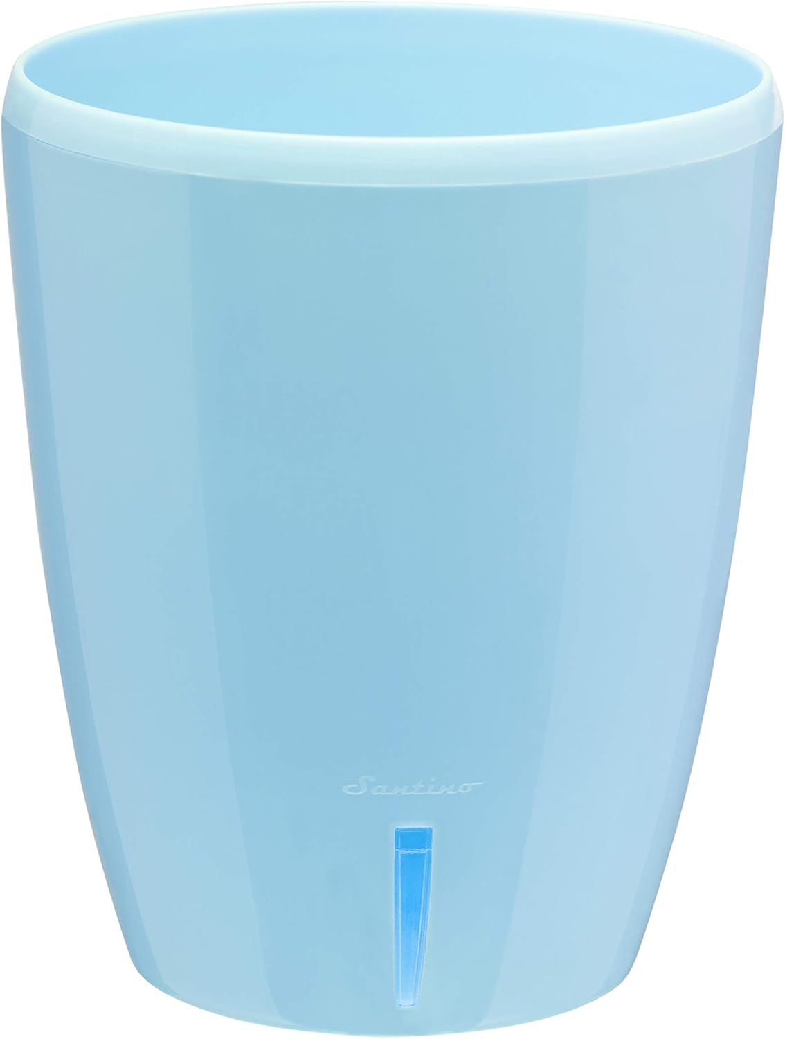 DECOPOTS - Self Watering Orchids Pot - Plant Pots Ideal for Orchid Flower - Drainage and Water Level Indicator - Planter Pot with Self-Watering Feature(5.5 ".9", Blue)