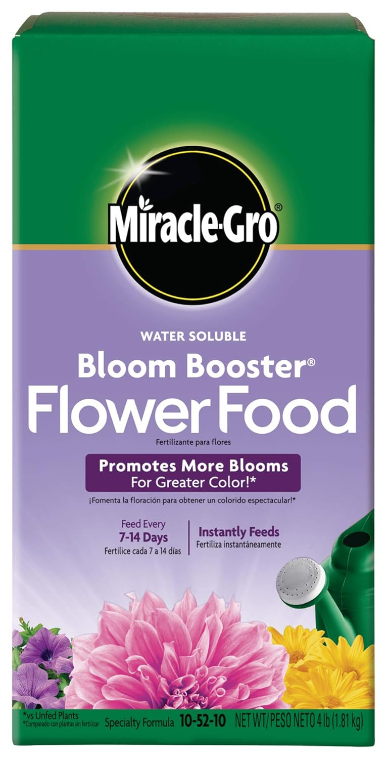Miracle-Gro Water Soluble Bloom Booster Flower Food 4 lb