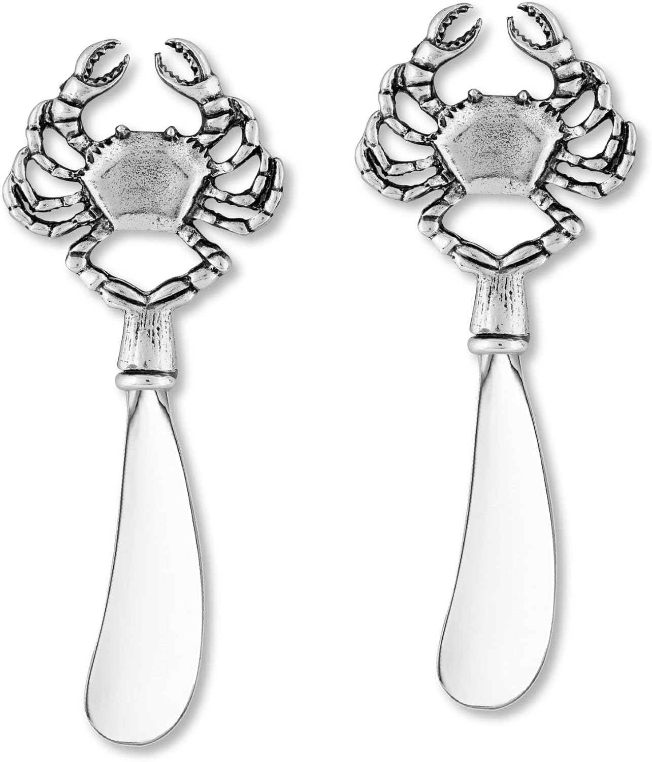 Mr. Spreader 2-Piece Cheese Spreaders Zinc Alloy Butter Spreader Knife Set, Crab Handle Multipurpose Cheese Spreader for Cheese and Butter, Kitchen Gadgets