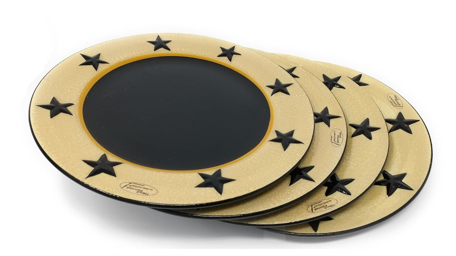 Park Designs Juego de 4 Platos Llanos de Vid Estrellado