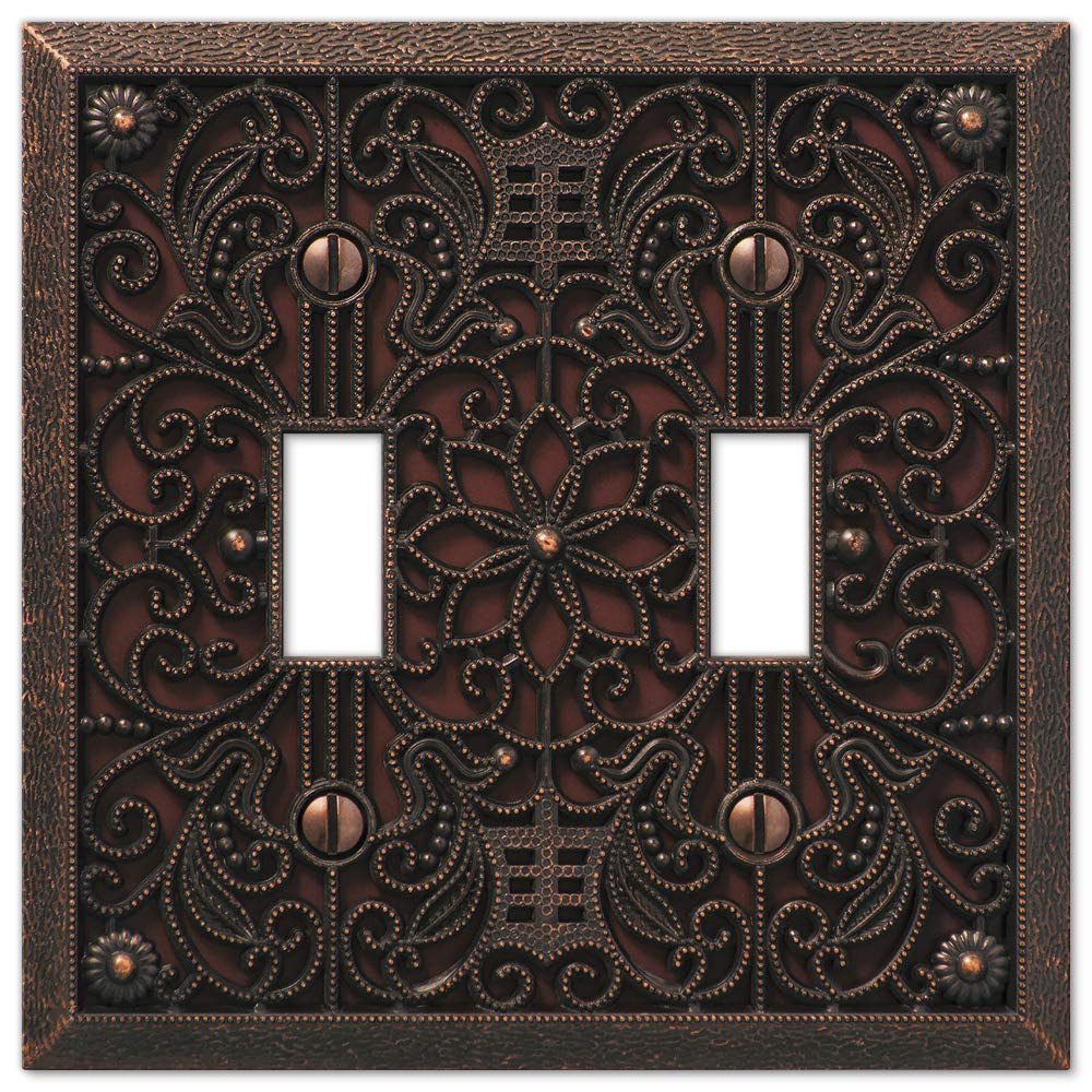 AmerTac Filigree No Subject 2 - Gang Rocker Standard Wall Plate