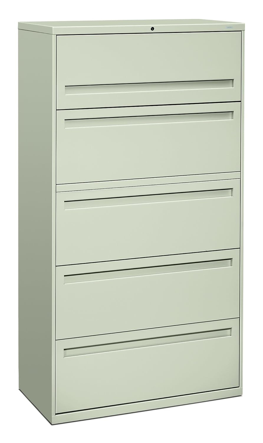 HON 5 Drawers Lateral Lockable Filing Cabinet, Gray