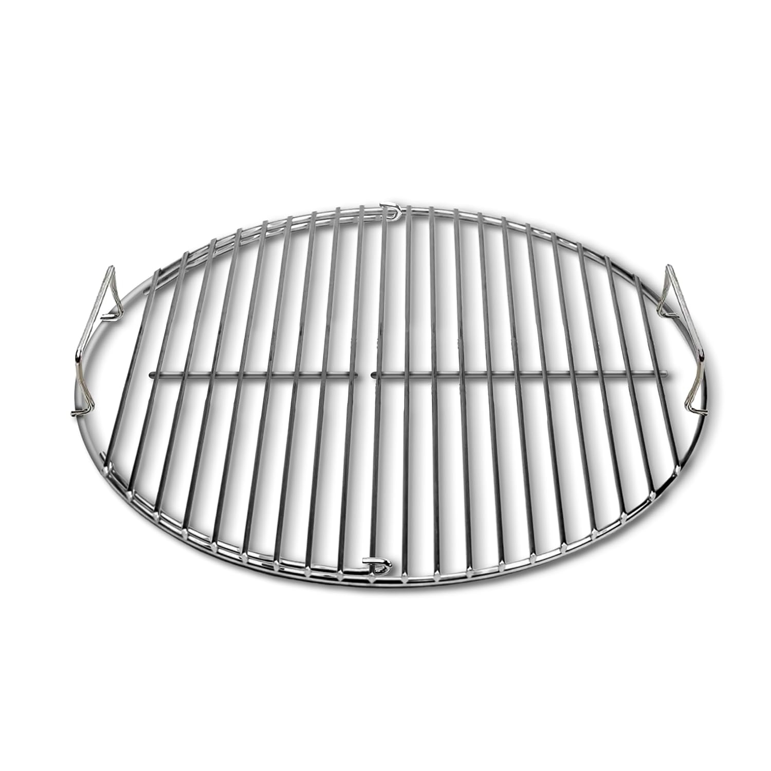 SnS Grills EasySpin Charcoal Grill Cooking Grate, 304 Stainless Steel, Large Hinged Opening, Perfect for 2-Zone Cooking, Replacement Grate Compatible with Weber & Other Grills - 18” Inches