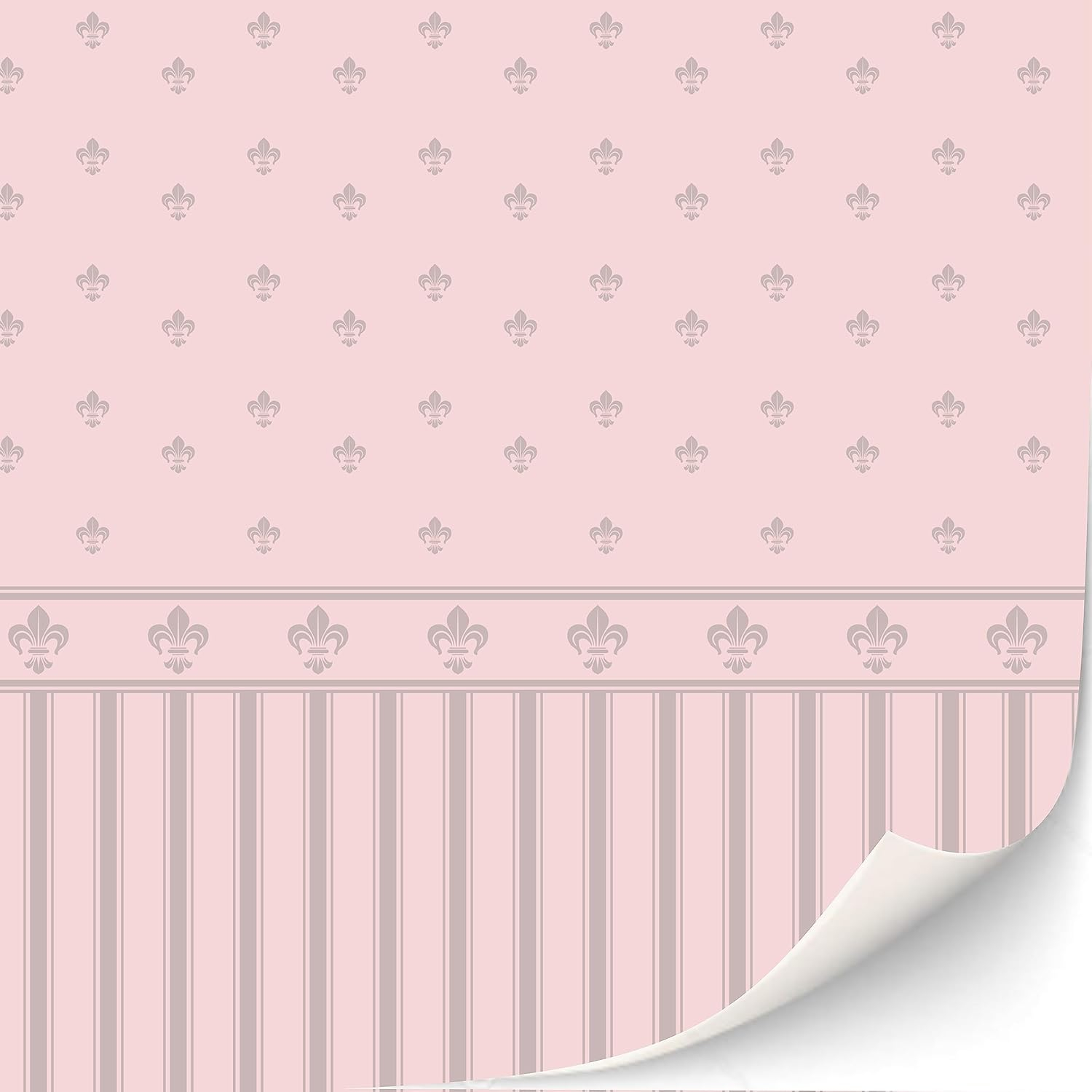 Lilibet 3 Sheets Self-Adhesive Wallpaper for Dollhouses - 1:12 Scale Classic & Victorian Wallpaper