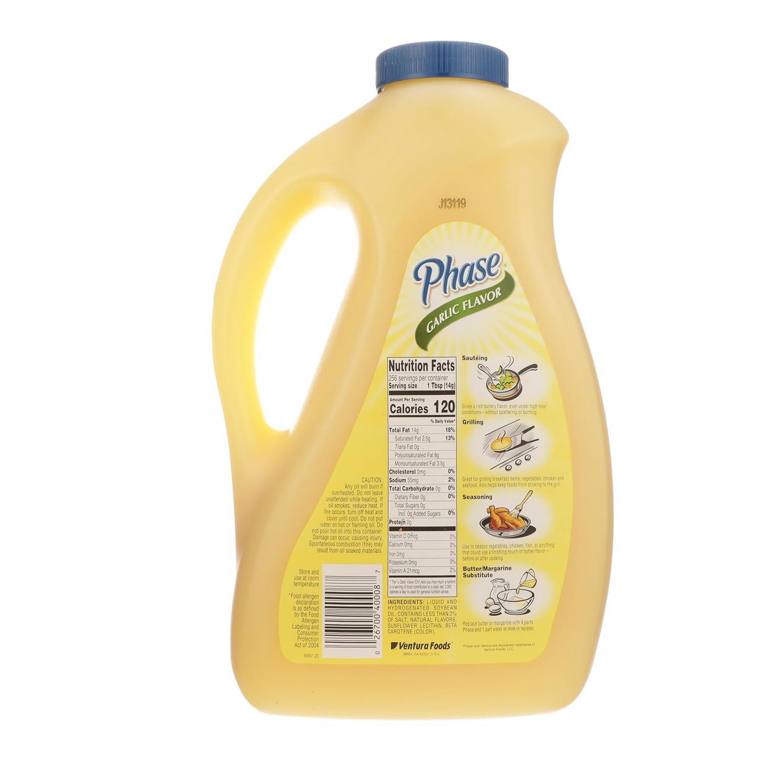 Phase Garlic Flavor Vegetable Oil Butter Alternative, 1 Gallon