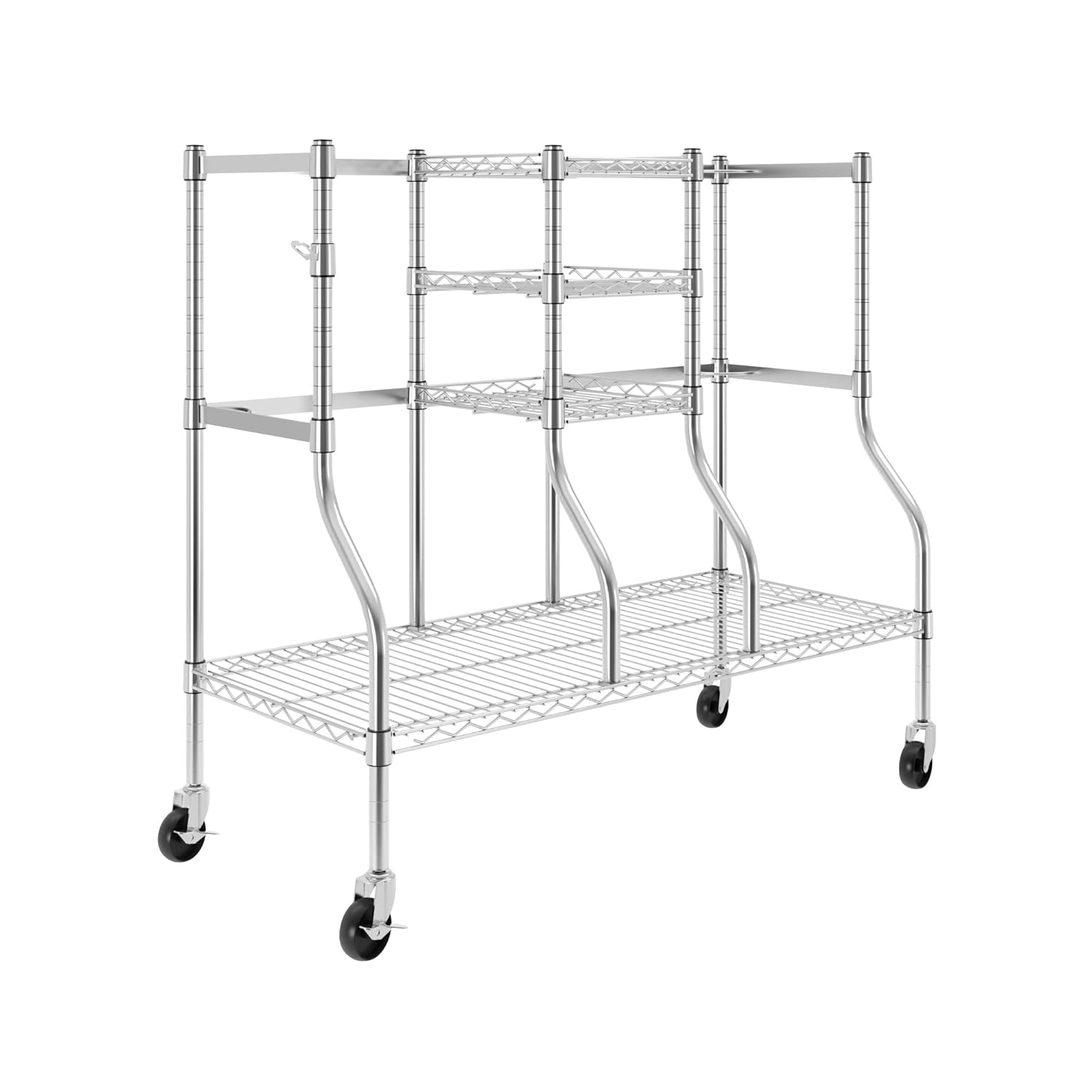 MonsterRax Standard Golf Storage Rack for 2 Large Golf Bags and Golf Accessories