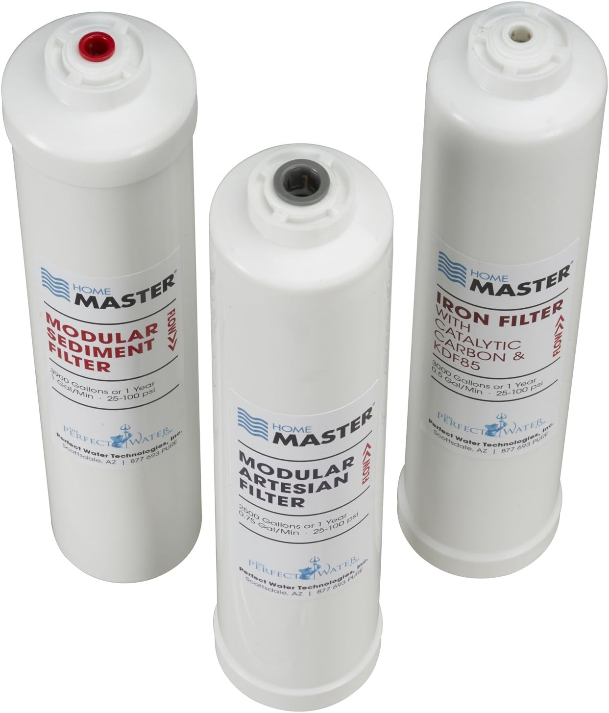 ISet-TMA-HGP HydroGardener Pro Replacement Water Filter Change Set, 1/4in sediment, 1/4in Iron, 3/8in Artesian