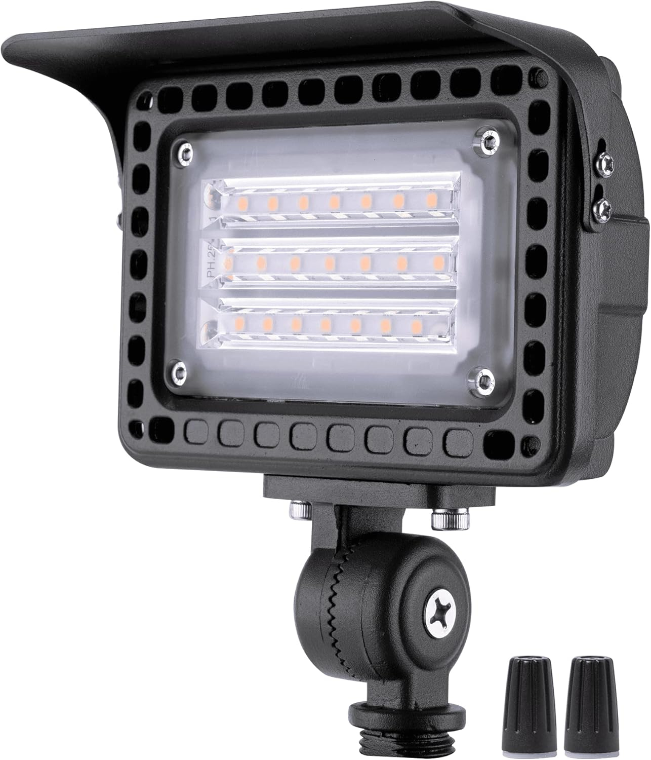 Gardenreet 20W Outdoor Flood Light Dimmable LED, Die-cast Aluminum, 2700K 1800LM, 12V Low Voltage, Waterproof Light Landscape Fixture With Adjustable Angle Arm and Rotating Lamp Shades