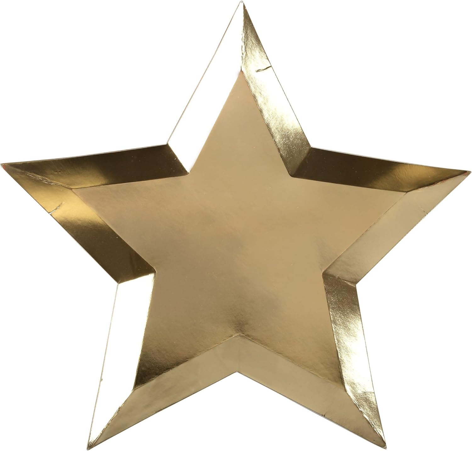 Meri Meri Gold Foil Star Plates (Pack of 8)