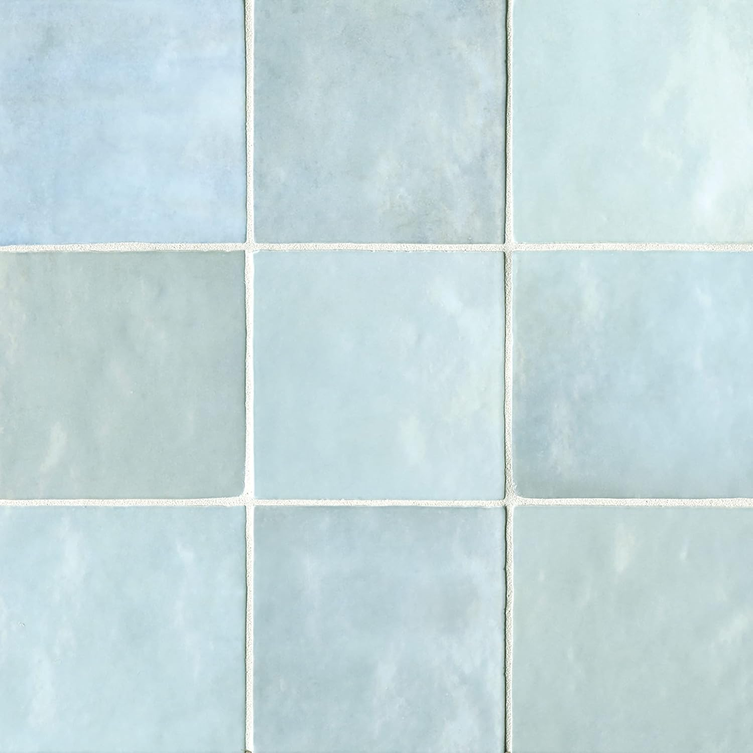 Bedrosians Cloe Square Gloss Ceramic Tile 5 x 5, Baby Blue (10.83 sq. ft./Case)