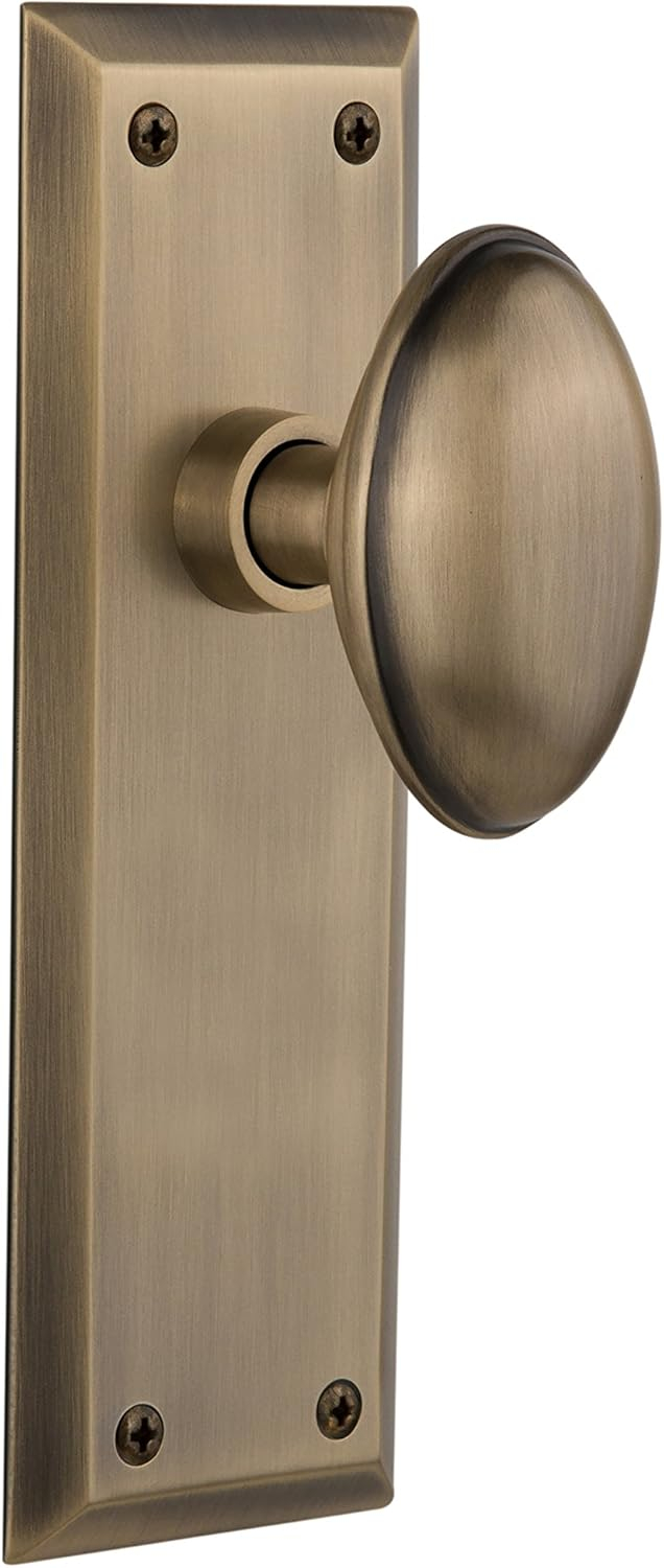 New York Plate with Homestead Door Knob