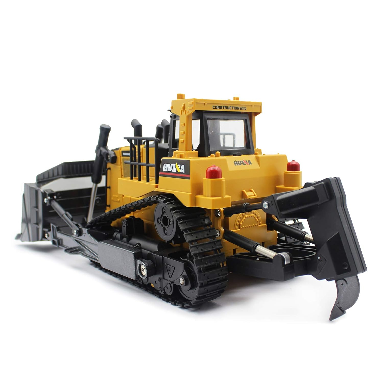 Fisca 1/16 Remote Control Bulldozer Toys for Kids, Children RC Dozer Front Loader Tractor Construction Vehicles