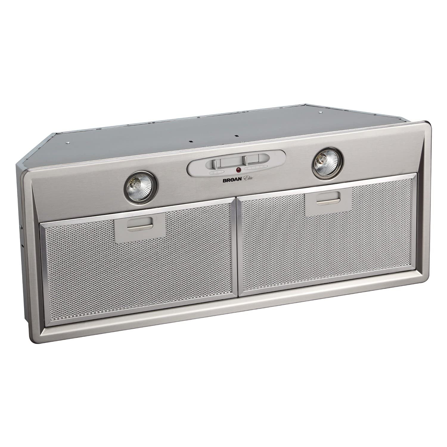 Broan-Nutone RMP17004 Elite Custom Power Pack for External Blower with Light, Exhaust Fan for Kitchen, Stainless Steel, 9.0 Sones, 400 CFM, 27.6"