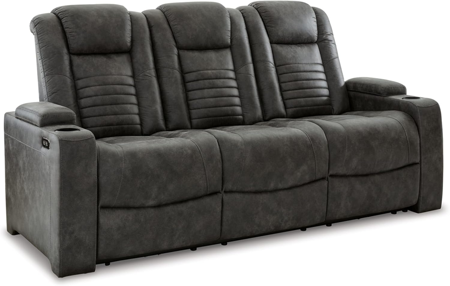 Soundcheck 83" Faux Leather Square Arm Reclining Sofa