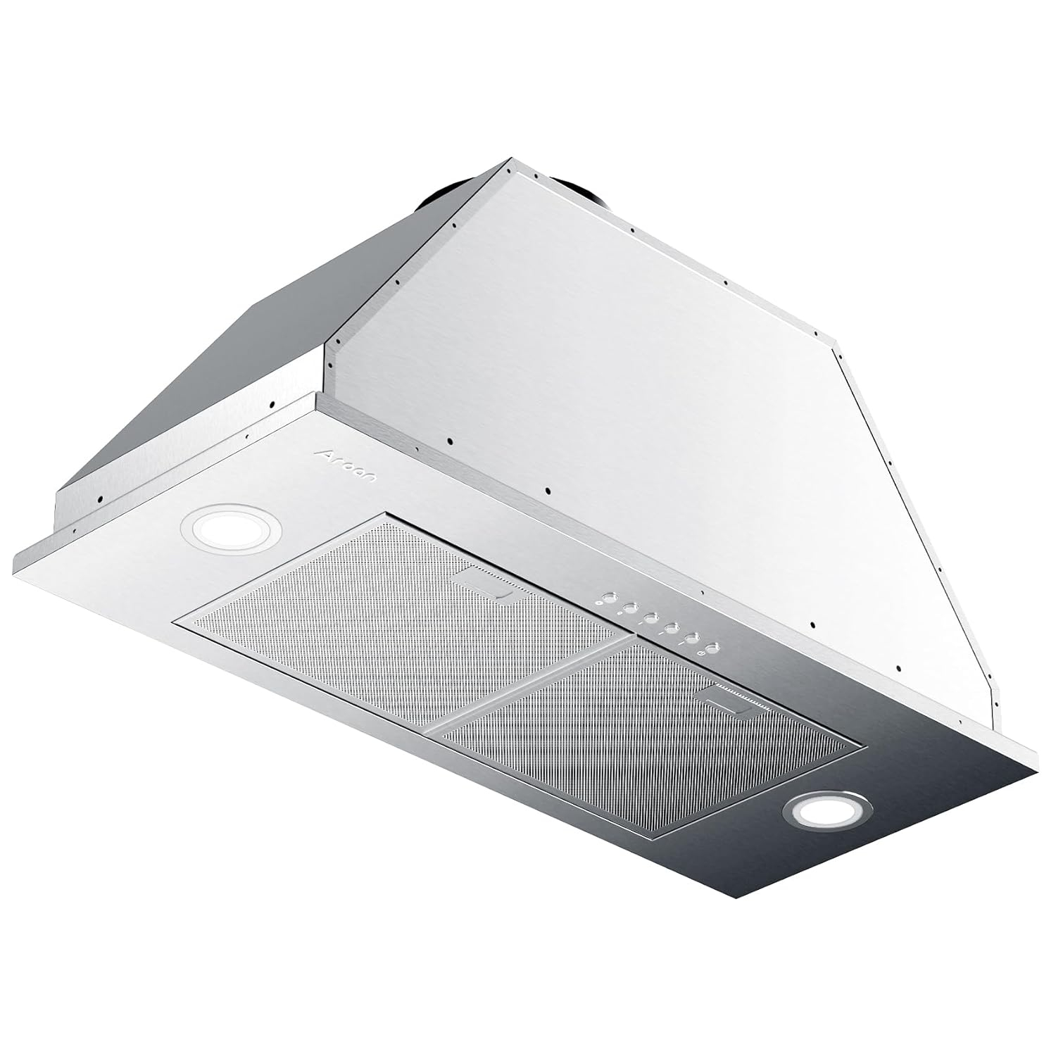 Range Hood Insert 36, AROAN Built-in Range Hood with Ducted/Ductless Convertible, Stainless Steel Vent Hood for Kitchen with 900 CFM, 4 Speed Soft Touch Switch, Aluminum Filters, Carbon Filter(B0136A)
