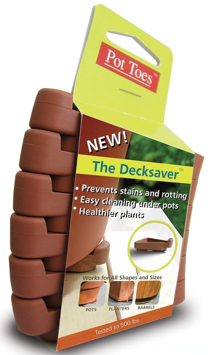 Terracotta UV Resistant Planter Feet for Indoor and Outdoor Use