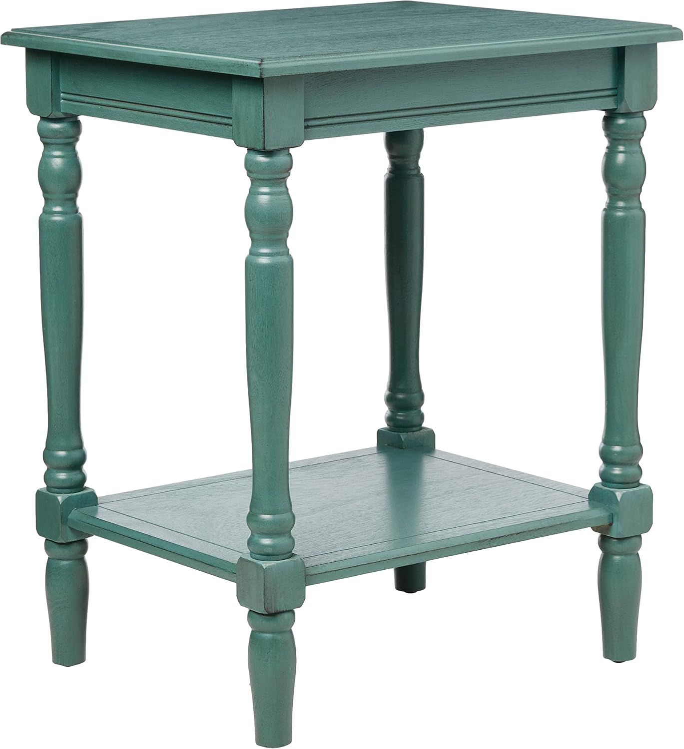 Decor Therapy Accent Table with Storage, Casual Style, Modern End Table, Sturdy, Blue Gray - (24" x 19.5" x 15.75")